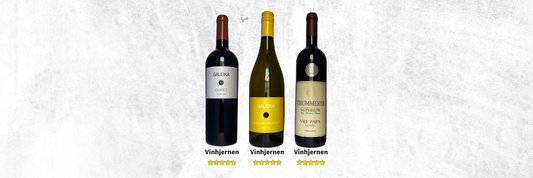 3 ungarske vin med deres bedømmelser underneden