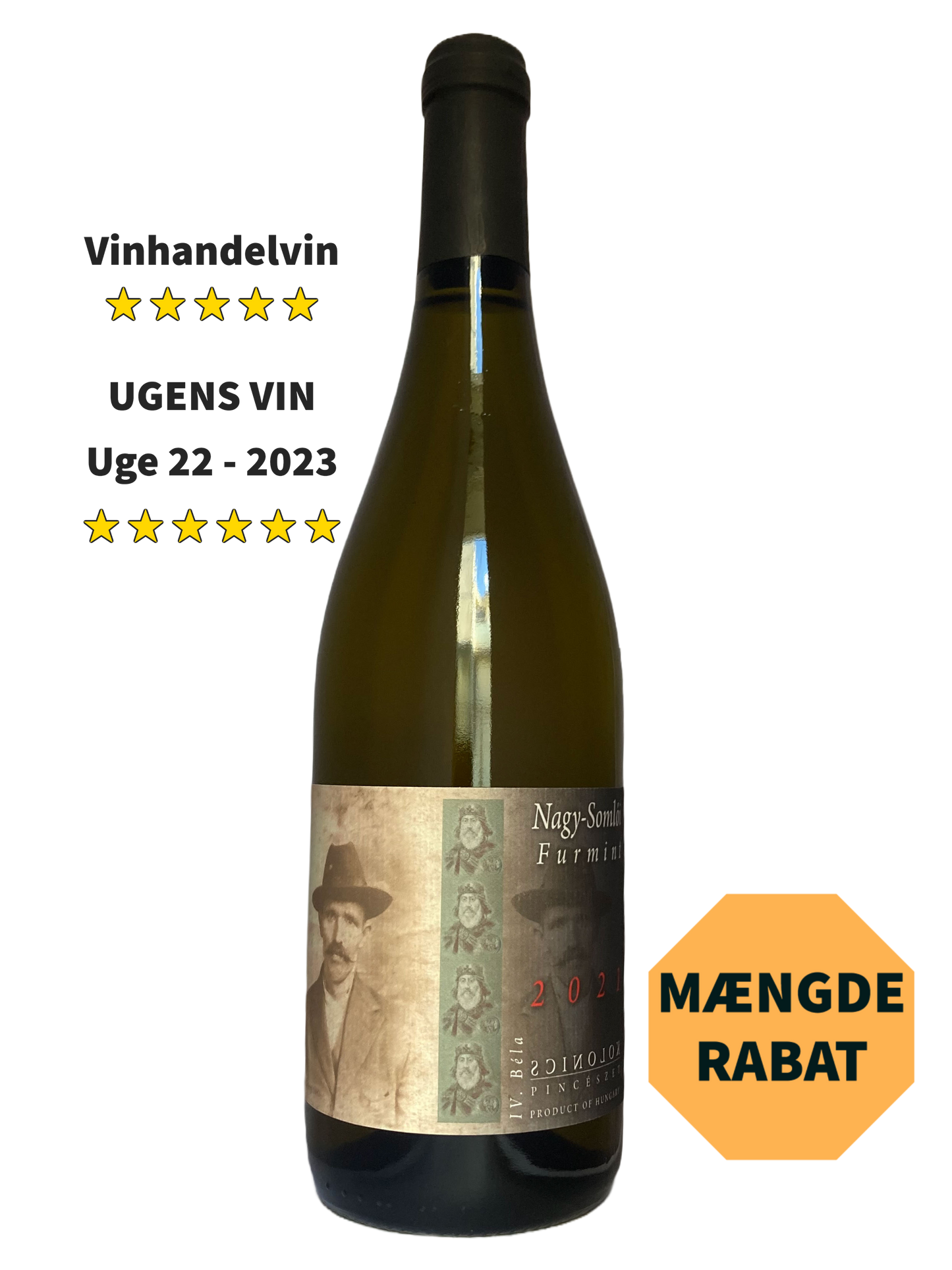 Furmint hvidvin fra Kolonics vinfarm fra Somloi vin-regionen ved Balaton søen i Ungarn